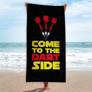 Come to the Dart Side - Darts Beach Towel - 150cm x 75cm