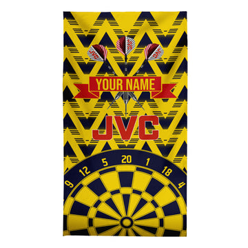 Darts The Gooners - 1992 Away - Personalised Lightweight, Microfibre Retro Beach Towel - 150cm x 75cm