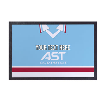 Aston Villa 1998 Away Shirt - Personalised Retro Door Mat - 60cm x 40cm