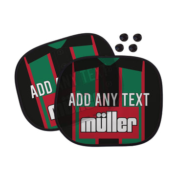 Aston Villa 1994 Away Shirt - Personalised Retro Football Car Sun Shade - Set of 2