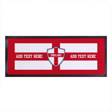 England - St George's Flag - Personalised Bar Runner