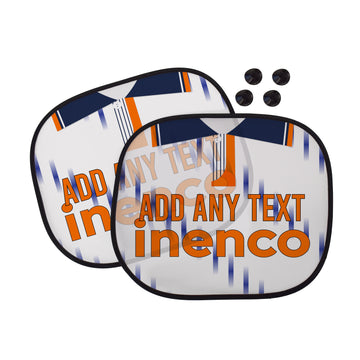 Blackpool 1991 Away Shirt - Personalised Retro Football Car Sun Shade - Set of 2