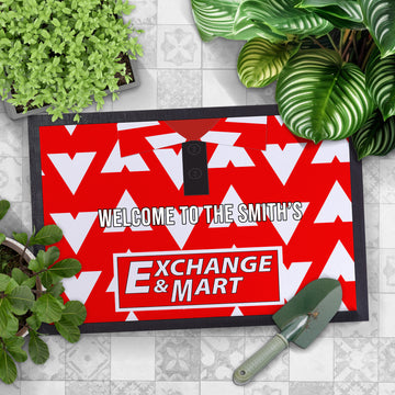 Bournemouth - 1993 Home Shirt - Personalised Retro Door Mat - 60cm x 40cm