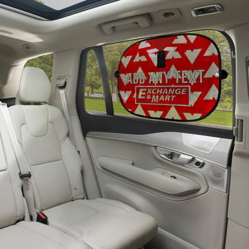 Bournemouth 1993 Home Shirt - Personalised Retro Football Car Sun Shade - Set of 2