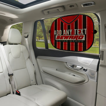 Bournemouth 2001 Home Shirt - Personalised Retro Football Car Sun Shade - Set of 2