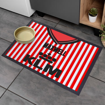 Brentford 1989 Home Shirt - Personalised Retro Door Mat - 60cm x 40cm