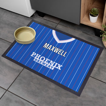 Brighton 1983 Home Shirt - Personalised Retro Door Mat - 60cm x 40cm