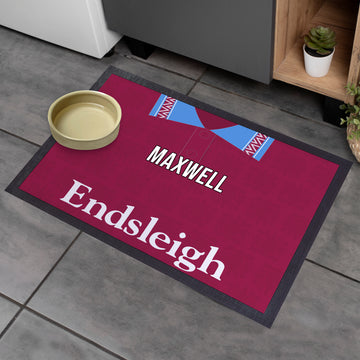 Burnley 1994 Home Shirt - Personalised Retro Door Mat - 60cm x 40cm