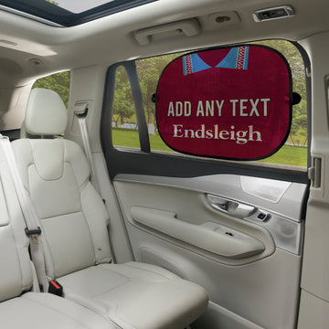 Burnley 1994 Home Shirt - Personalised Retro Football Car Sun Shade - Set of 2