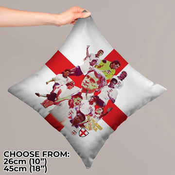 Football Art England Italia 90 Cushion - Two Sizes