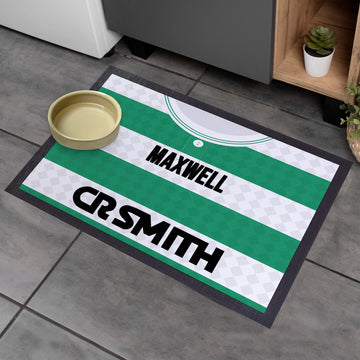 Celtic 1988 Home Shirt - Personalised Retro Door Mat - 60cm x 40cm