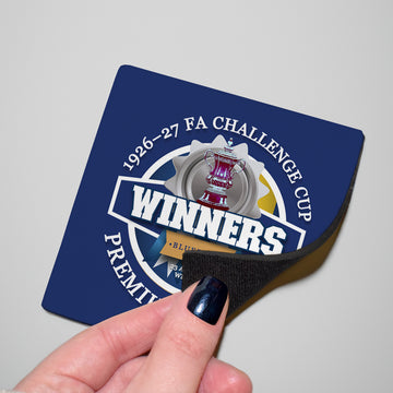 Cardiff FA Cup - Football Coaster - Square Or Circle