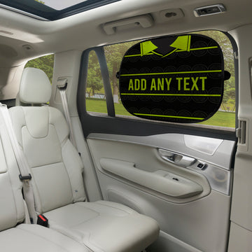 Celtic 1999 Away Shirt - Personalised Retro Football Car Sun Shade - Set of 2