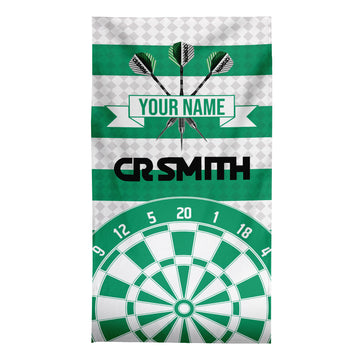 Darts - The Celtic - 1988 Home - Personalised Lightweight, Microfibre Retro Beach Towel - 150cm x 75cm