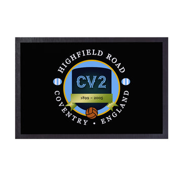 Coventry Highfield - Football Legends - Door Mat -60cm X 40cm