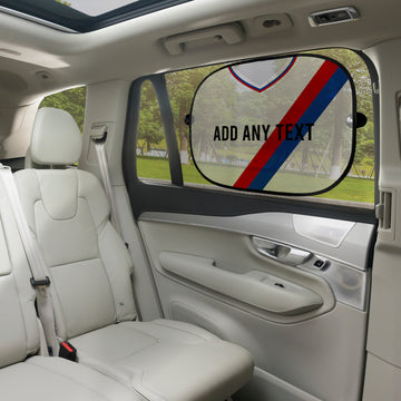 Crystal-Palace 1978 Home Shirt - Personalised Retro Football Car Sun Shade - Set of 2