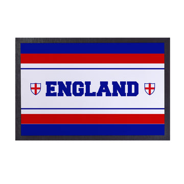 England Stripe - Retro Door Mat - 60cm x 40cm