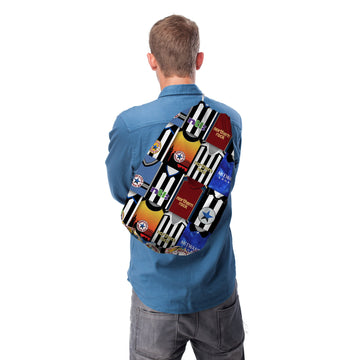 Newcastle Kit Montage - Drawstring Duffle bag