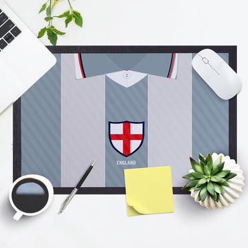 England 1996 Away Shirt - Personalised Retro Door Mat - 60cm x 40cm