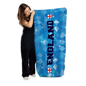 England 1990 3RD Shirt - Euro's - Retro Beach Towel - 150cm x 75cm