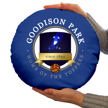 Merseyside Blues Goodison - Football Legends - Circle Cushion 14"