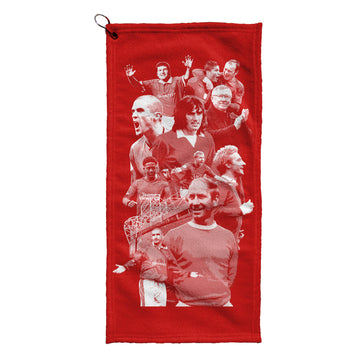 Manchester Red Montage - Football Legends - Golf Towel