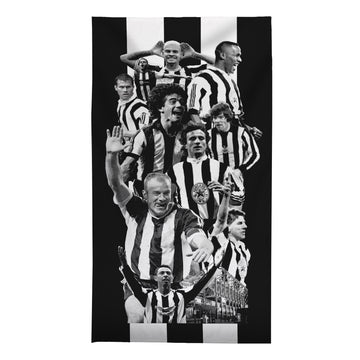 Newcastle Montage - Football Legends - Beach Towel - 150cm x 75cm