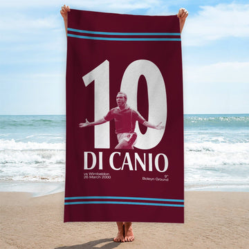 West Ham Di Canio 10 - Football Legends - Beach Towel - 150cm x 75cm