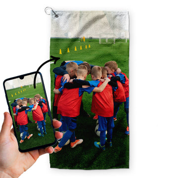 Upload Your Own Design - Football Golf Towel - 63cm x 30cm