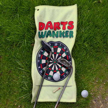 Darts W*nker - Funny Darts Golf Towel