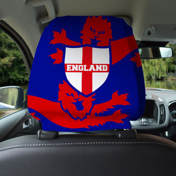 England Crest - Pack of 2 Car Seat Headrest Covers