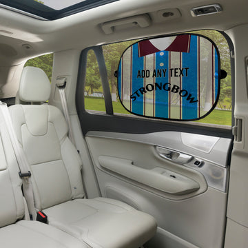 Heart of Midlothian 1995 Away Shirt - Personalised Retro Football Car Sun Shade - Set of 2
