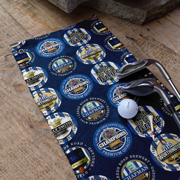 Huddersfield - Football Legends - Retro Lightweight, Microfibre Golf Towel