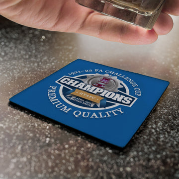 Huddersfield FA Cup - Football Coaster - Square Or Circle