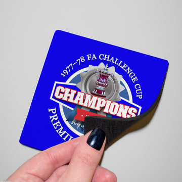 Ipswich FA Cup - Football Coaster - Square Or Circle