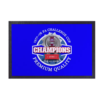 Ipswich FA Cup - Football Legends - Door Mat -60cm X 40cm