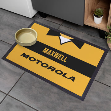Livingston 2001 Home Shirt - Personalised Retro Door Mat - 60cm x 40cm