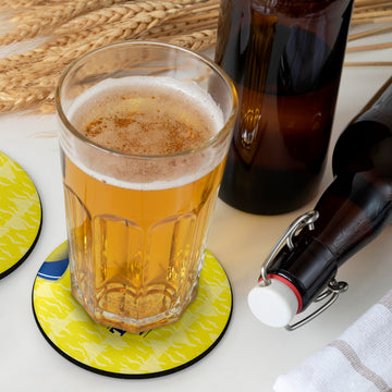 Leeds 1992 Home Shirt - Personalised Drink Coaster - Square Or Circle