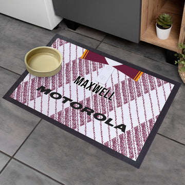 Motherwell 1992 Away Shirt - Personalised Retro Door Mat - 60cm x 40cm