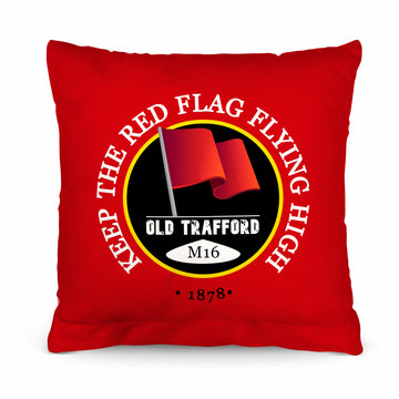 Manchester Red Red Flag - Football Legends - Cushion 10"