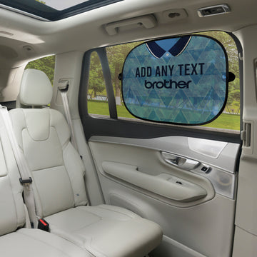 Manchester Blue 1989 Home Shirt - Personalised Retro Football Car Sun Shade - Set of 2