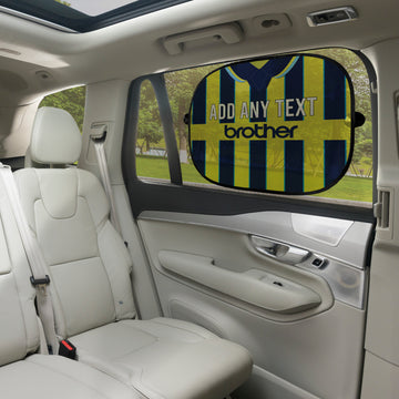 Manchester Blue 1998 Away Shirt - Personalised Retro Football Car Sun Shade - Set of 2