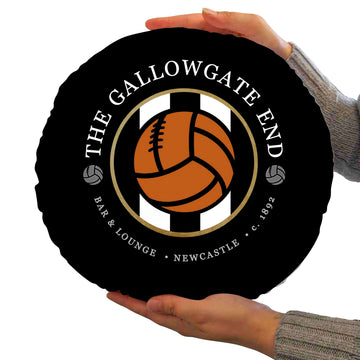 Newcastle Gallowgate - Football Legends - Circle Cushion 14"