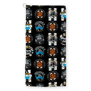 Newcastle - Football Legends - Retro Lightweight, Microfibre Golf Towel