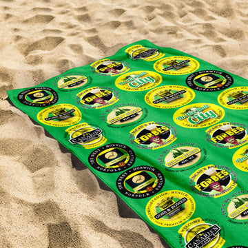 Norwich - Football Legends - Microfibre Beach Towel - 150cm x 75cm