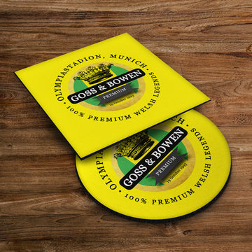 Norwich Goss Bowen - Football Coaster - Square Or Circle