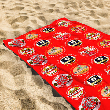 Nottingham - Football Legends - Microfibre Beach Towel - 150cm x 75cm