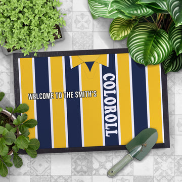 Preston 1994 Away Shirt - Personalised Retro Door Mat - 60cm x 40cm