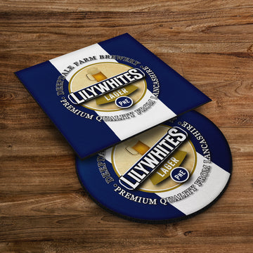 Preston Lilywhites - Football Coaster - Square Or Circle