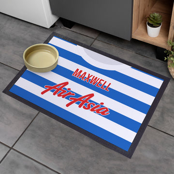 QPR 2015 Home Shirt - Personalised Retro Door Mat - 60cm x 40cm